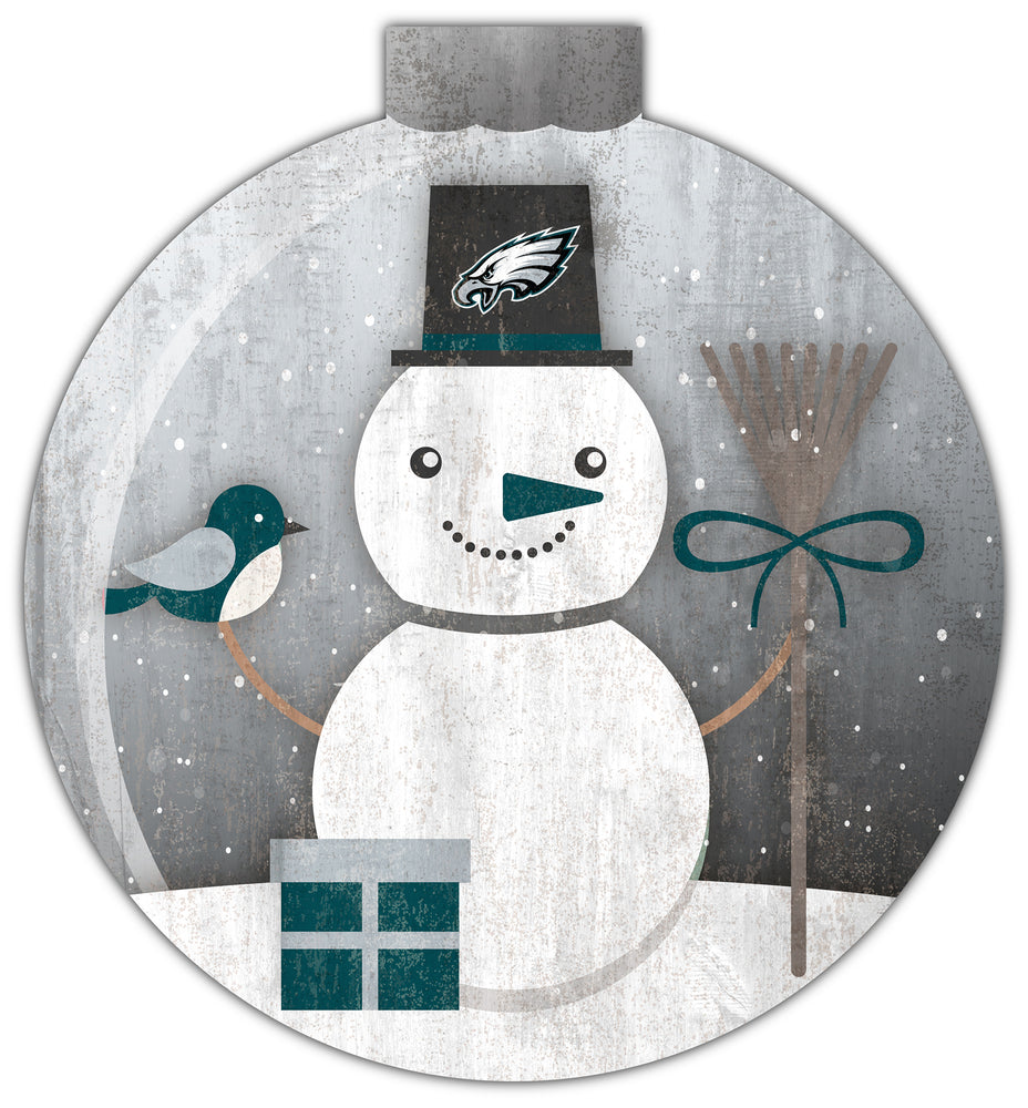 Wholesale NFL1031-Snowglobe 12 in wall art / N1031-Philadelphia Eagles