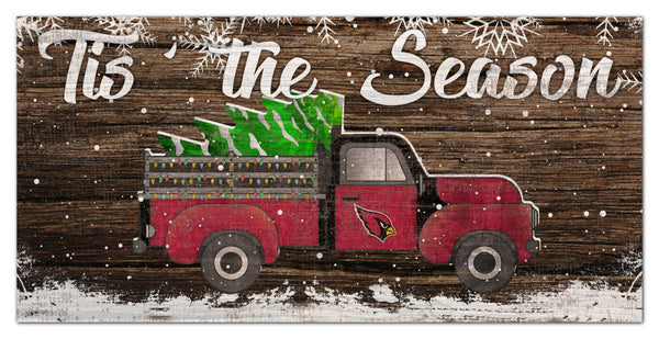 Wholesale NFL1032-Tis the Season Truck 6x12 / N1032-Arizona Cardinals