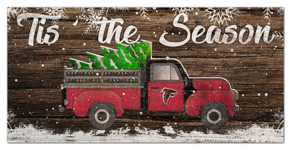 Wholesale NFL1032-Tis the Season Truck 6x12 / N1032-Atlanta Falcons