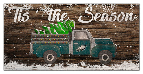 Wholesale NFL1032-Tis the Season Truck 6x12 / N1032-Philadelphia Eagles