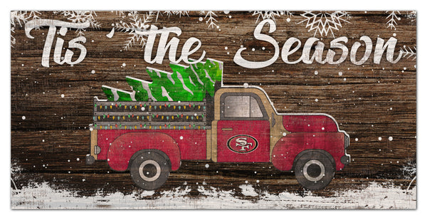 Wholesale NFL1032-Tis the Season Truck 6x12 / N1032-San Francisco 49ers