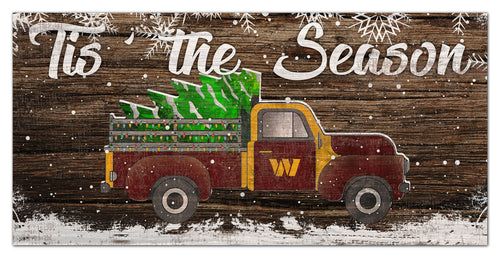 Wholesale NFL1032-Tis the Season Truck 6x12 / N1032-Washington Commanders