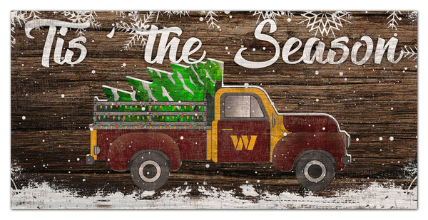 Wholesale NFL1032-Tis the Season Truck 6x12 / N1032-Washington Commanders