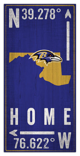 Wholesale NFL1034-Coordinates 6x12 / N1034-Baltimore Ravens