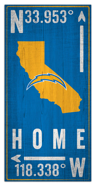Wholesale NFL1034-Coordinates 6x12 / N1034-Los Angeles Chargers