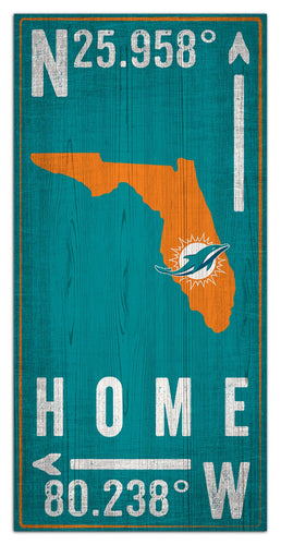 Wholesale NFL1034-Coordinates 6x12 / N1034-Miami Dolphins