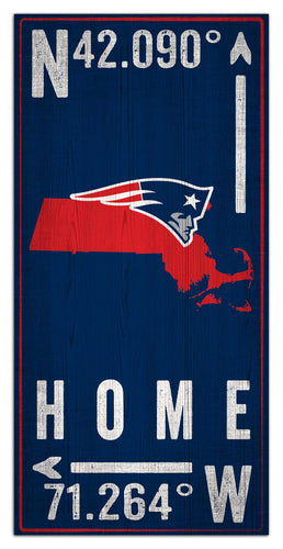 Wholesale NFL1034-Coordinates 6x12 / N1034-New England Patriots