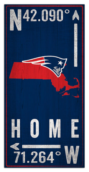 Wholesale NFL1034-Coordinates 6x12 / N1034-New England Patriots