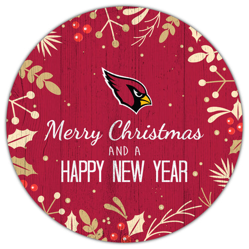 Wholesale NFL1049-Merry Christmas 12in Circle / N1049-Arizona Cardinals