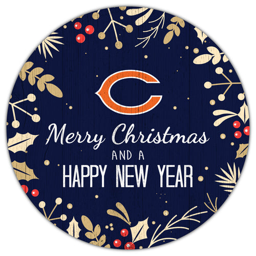 Wholesale NFL1049-Merry Christmas 12in Circle / N1049-Chicago Bears