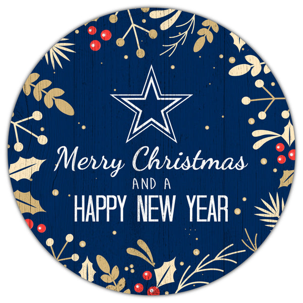 Wholesale NFL1049-Merry Christmas 12in Circle / N1049-New England Patriots