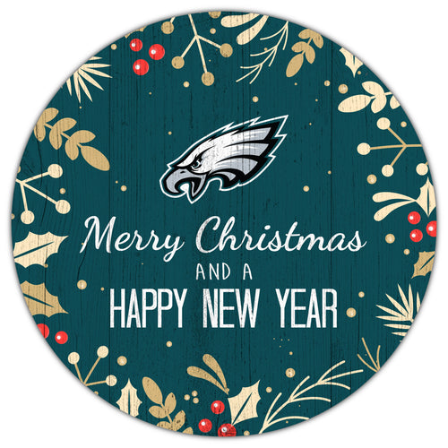 Wholesale NFL1049-Merry Christmas 12in Circle / N1049-Philadelphia Eagles