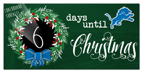 Wholesale NFL1050-Chalk Christmas Countdown 6x12 / N1050-Detroit Lions