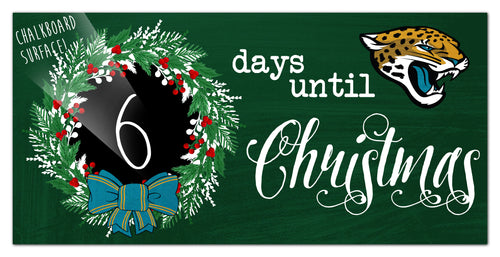 Wholesale NFL1050-Chalk Christmas Countdown 6x12 / N1050-Jacksonville Jaguars