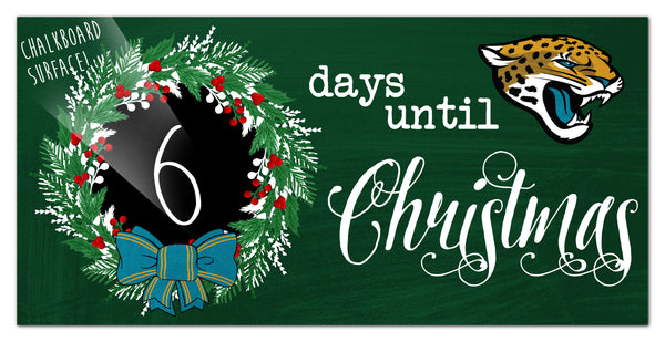 Wholesale NFL1050-Chalk Christmas Countdown 6x12 / N1050-Jacksonville Jaguars