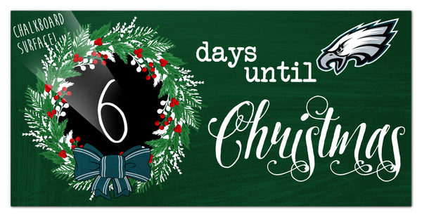 Wholesale NFL1050-Chalk Christmas Countdown 6x12 / N1050-Philadelphia Eagles