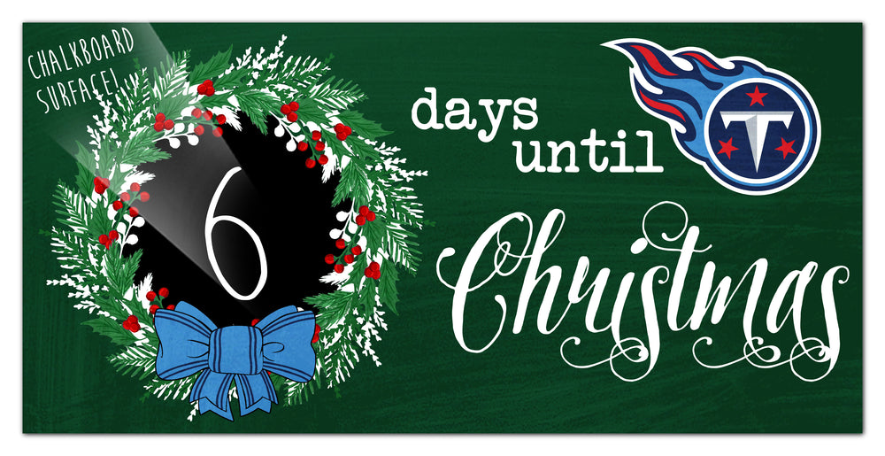 Wholesale NFL1050-Chalk Christmas Countdown 6x12 / N1050-Tennessee Titans