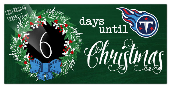 Wholesale NFL1050-Chalk Christmas Countdown 6x12 / N1050-Tennessee Titans