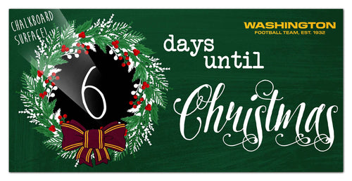 Wholesale NFL1050-Chalk Christmas Countdown 6x12 / N1050-Washington Football Team