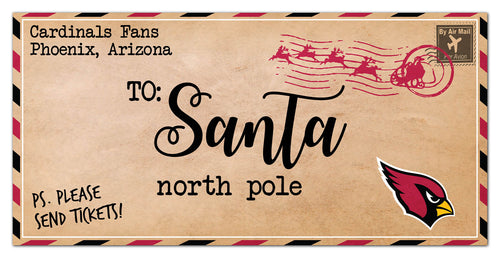 Wholesale NFL1051-To Santa 6x12 / N1051-Arizona Cardinals