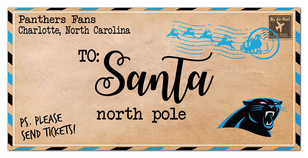 Wholesale NFL1051-To Santa 6x12 / N1051-Carolina Panthers