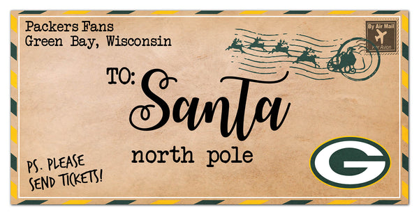 Wholesale NFL1051-To Santa 6x12 / N1051-Green Bay Packers
