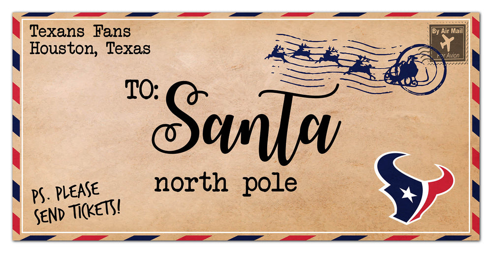 Wholesale NFL1051-To Santa 6x12 / N1051-Houston Texans