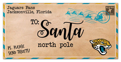 Wholesale NFL1051-To Santa 6x12 / N1051-Jacksonville Jaguars