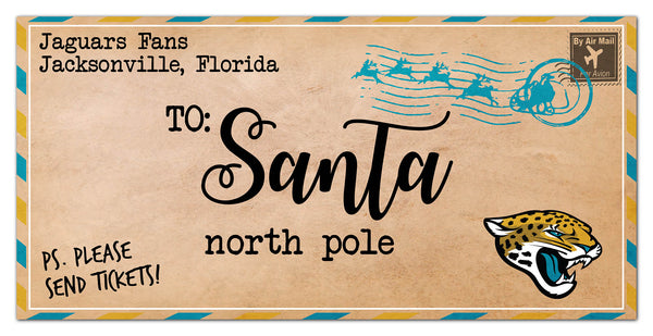 Wholesale NFL1051-To Santa 6x12 / N1051-Jacksonville Jaguars