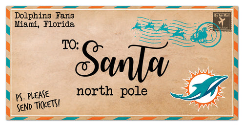 Wholesale NFL1051-To Santa 6x12 / N1051-Miami Dolphins