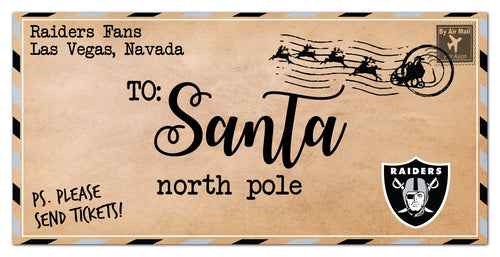 Wholesale NFL1051-To Santa 6x12 / N1051-Oakland Raiders