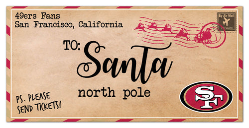 Wholesale NFL1051-To Santa 6x12 / N1051-San Francisco 49ers