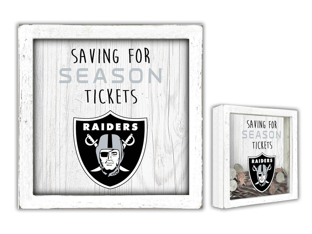 Wholesale NFL1059-Saving for Tickets Money Box / No Caption / N1059-Las Vegas Raiders