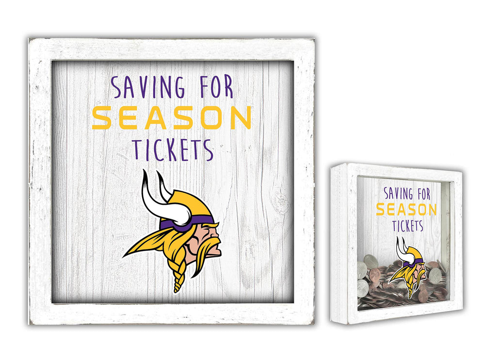 Wholesale NFL1059-Saving for Tickets Money Box / No Caption / N1059-Minnesota Vikings