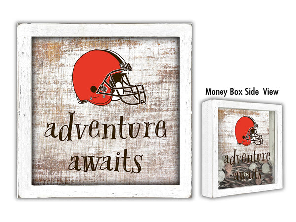 Wholesale NFL1061-Adventure Awaits Money Box / N1061-Cleveland Browns