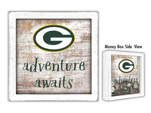 Wholesale NFL1061-Adventure Awaits Money Box / N1061-Green Bay Packers