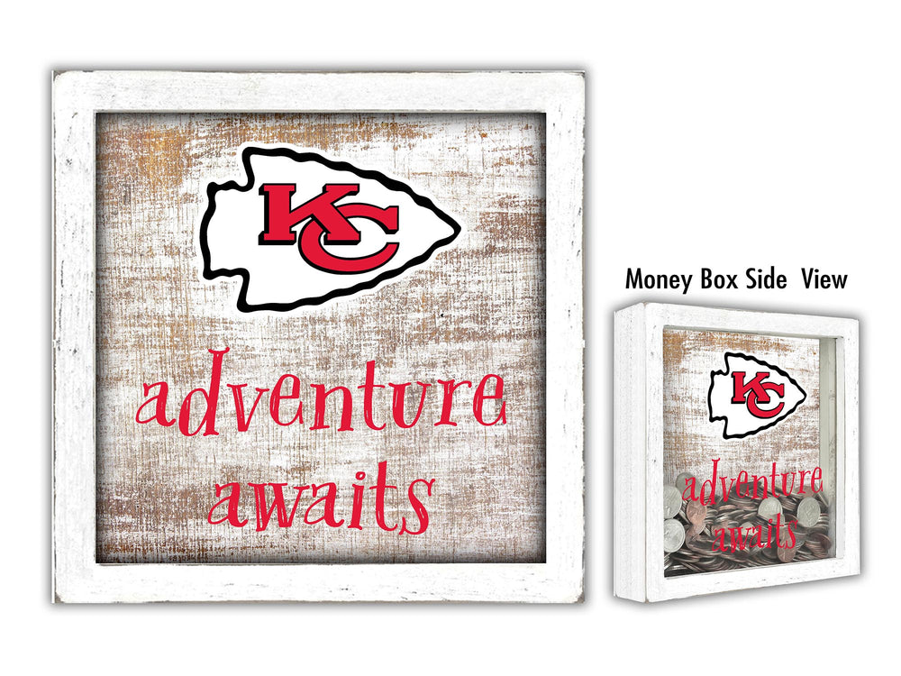 Wholesale NFL1061-Adventure Awaits Money Box / N1061-Kansas City Chiefs