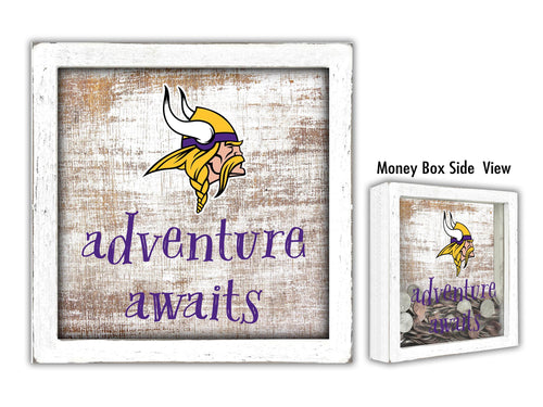 Wholesale NFL1061-Adventure Awaits Money Box / N1061-Minnesota Vikings