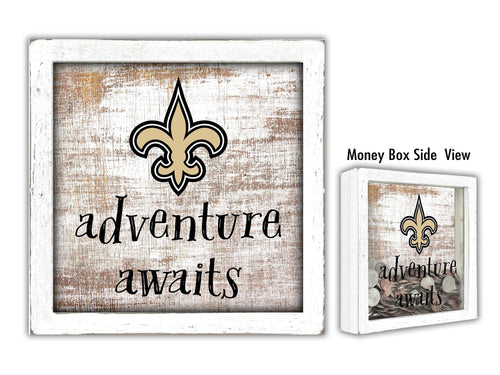 Wholesale NFL1061-Adventure Awaits Money Box / N1061-New Orleans Saints