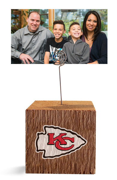 Wholesale NFL1062-Block Spiral Photo Holder / N1062-Kansas City Chiefs