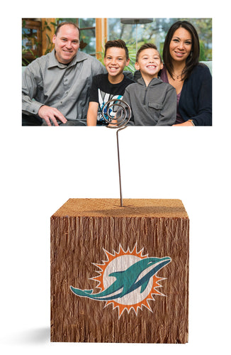 Wholesale NFL1062-Block Spiral Photo Holder / N1062-Miami Dolphins