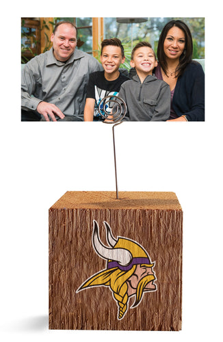 Wholesale NFL1062-Block Spiral Photo Holder / N1062-Minnesota Vikings