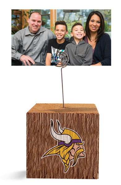 Wholesale NFL1062-Block Spiral Photo Holder / N1062-Minnesota Vikings
