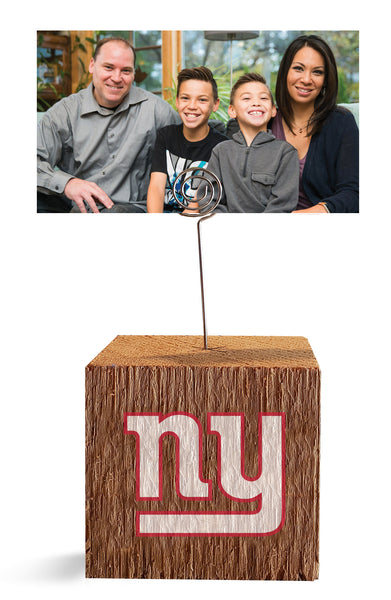 Wholesale NFL1062-Block Spiral Photo Holder / N1062-New York Giants