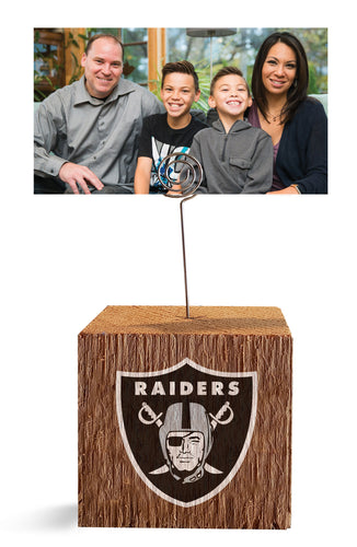 Wholesale NFL1062-Block Spiral Photo Holder / N1062-Oakland Raiders