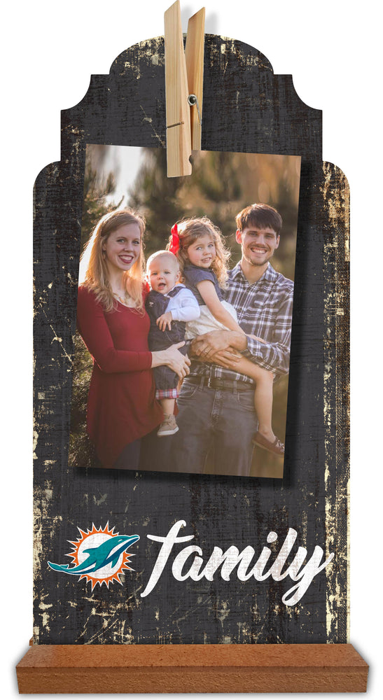 Wholesale NFL1063-Family Tabletop Clothespin 6x12 / N1063-Miami Dolphins