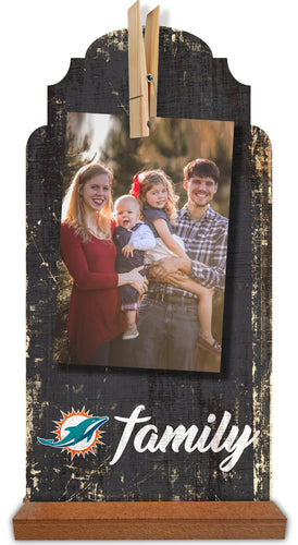 Wholesale NFL1063-Family Tabletop Clothespin 6x12 / N1063-Miami Dolphins