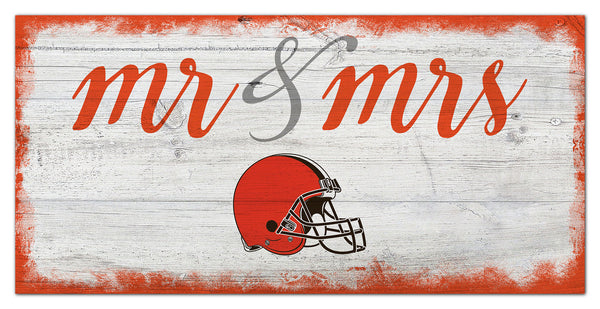 Wholesale NFL1074-Mr Mrs Script 6x12 / N1074-Cleveland Browns