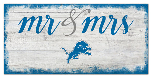 Wholesale NFL1074-Mr Mrs Script 6x12 / N1074-Detroit Lions