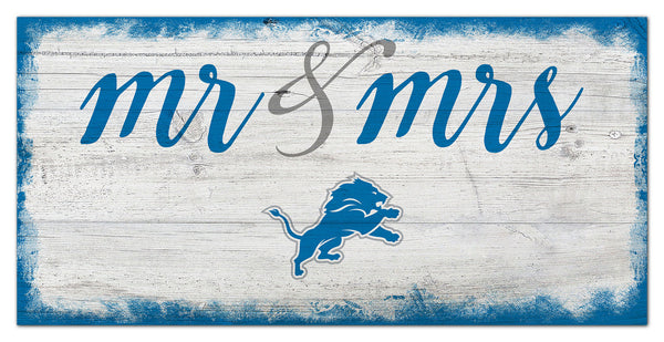 Wholesale NFL1074-Mr Mrs Script 6x12 / N1074-Detroit Lions